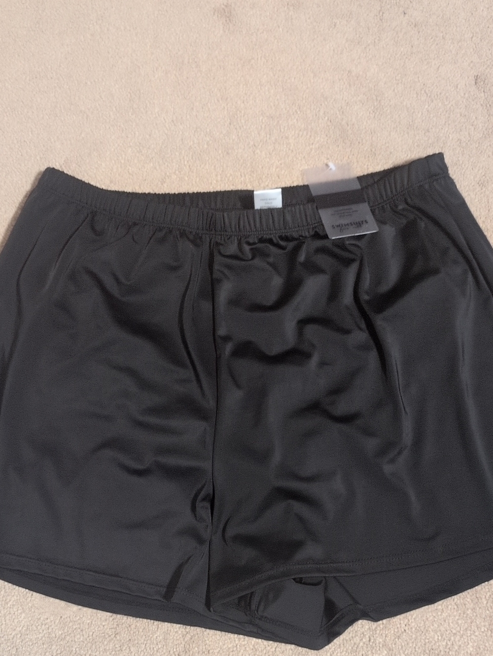 Swimsuits For All Black Athletic Swim Shorts